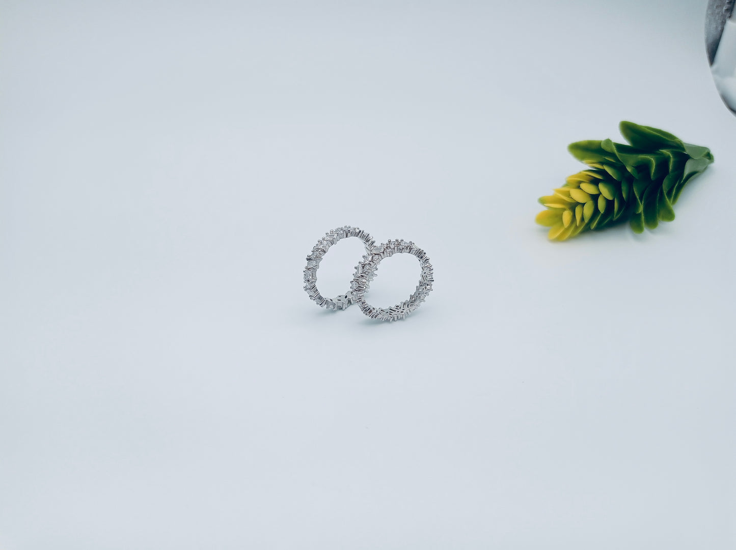 Silver Full Eternity Baguette Ring